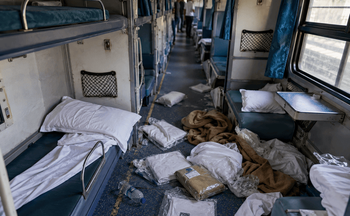 AC ट्रेन में सफर करने वाले ले गए करोड़ों का सामान! तौलिया-तकिए से लेकर कंबल तक गायब