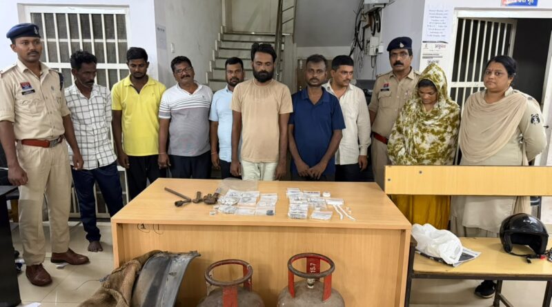 दुर्ग में चोरों का बड़ा गिरोह बेनकाब! बंद मकानों की रेकी कर ताला तोड़ते, सोना-चांदी और नकदी उड़ाते थे 5 आरोपी गिरफ्तार