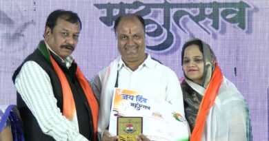 जन समर्पण सेवा संस्था के अध्यक्ष योगेन्द्र शर्मा बंटी एवं उनकी धर्मपत्नी का हुआ सम्मान
