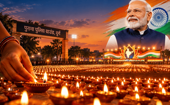 दुर्ग का पुराना पुलिस ग्राउंड में जलेंगा 1.25 लाख दीप….PM मोदी के जन्मदिन पर