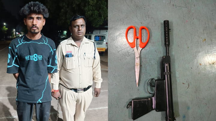 दुर्ग में एयर गन दिखाकर लूट! आहाता संचालक को जान से मारने की धमकी देकर गल्ले से ₹5,400 ले उड़ा आरोपी, अब पुलिस की गिरफ्त में
